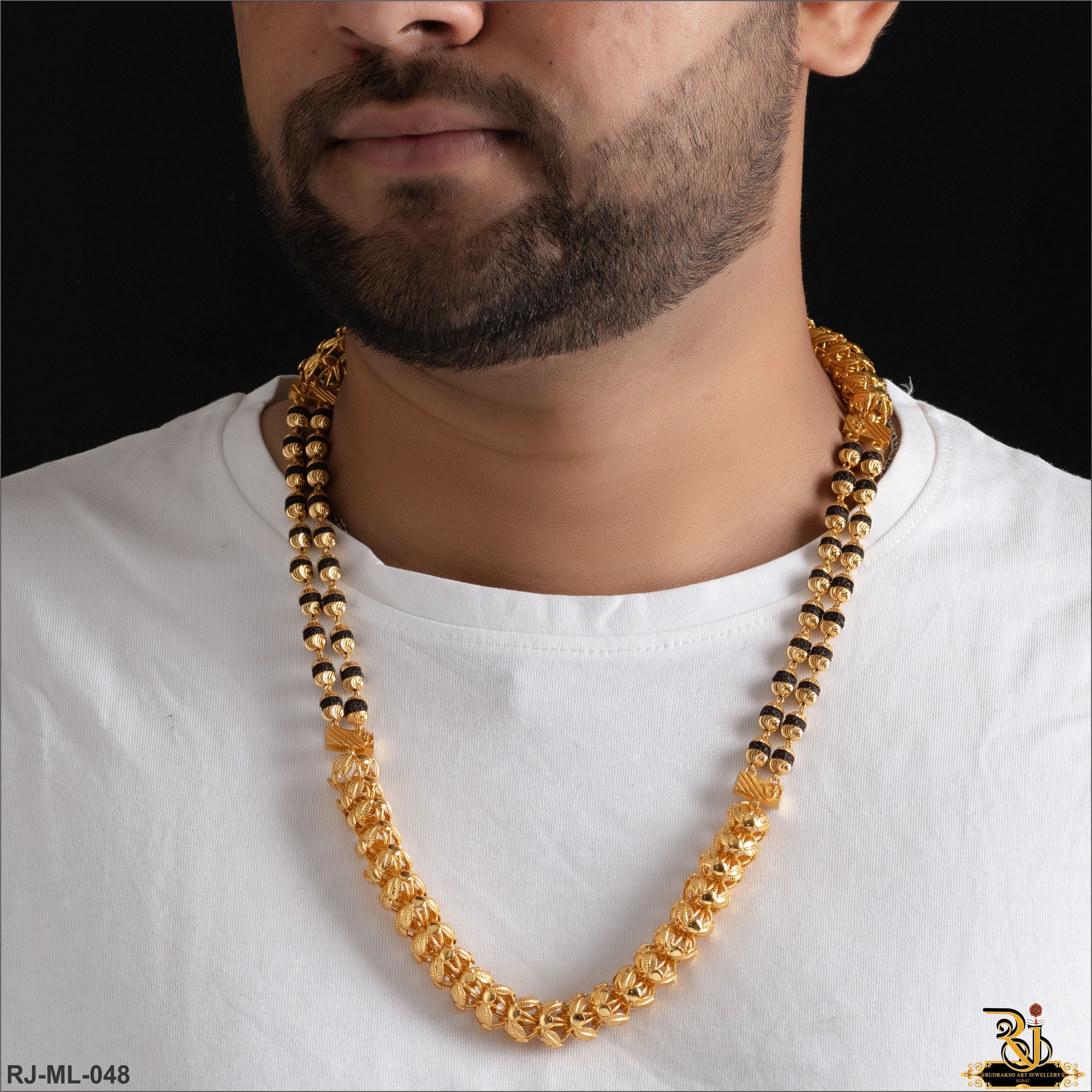 Exclusive Design By Chain With Rudraksh Mala ML-048