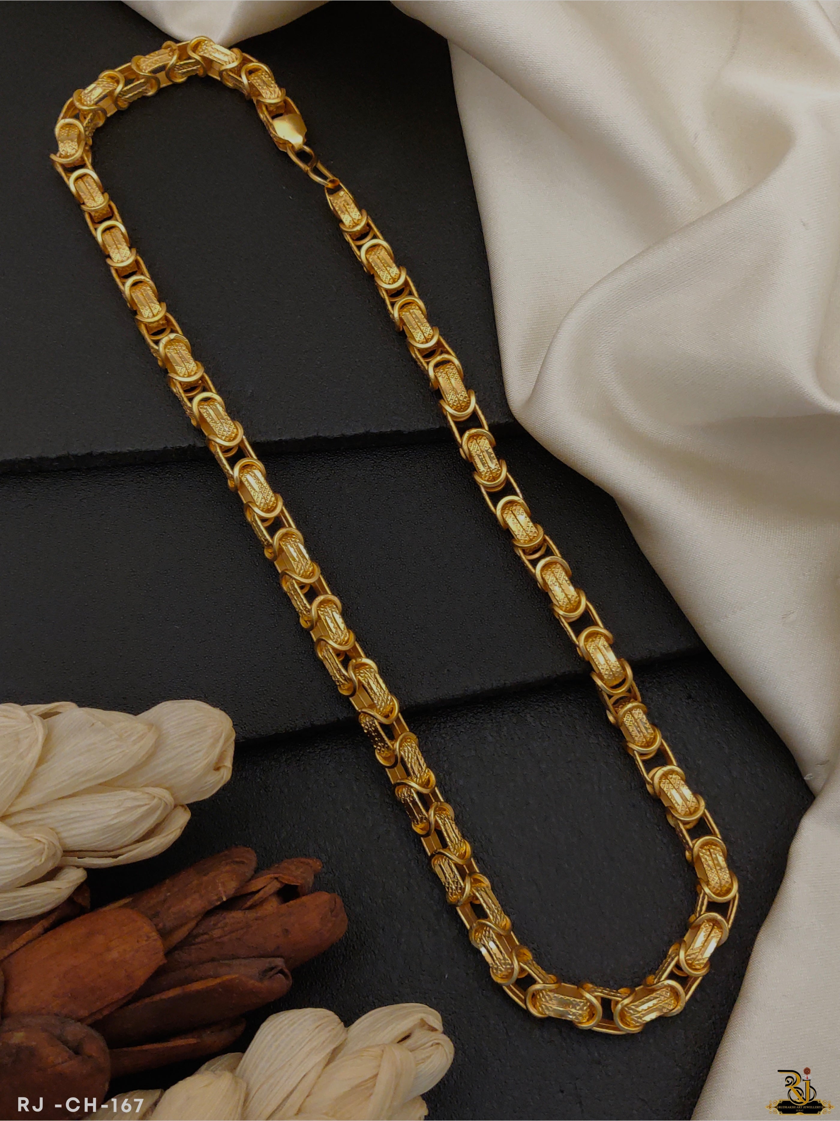 Classic Modern Design Gold Chain For Men (CH 167) Rudraksh Art Jewellery Classic Modern Design Gold Chain For Men (CH 167) Rudraksh Art Jewellery