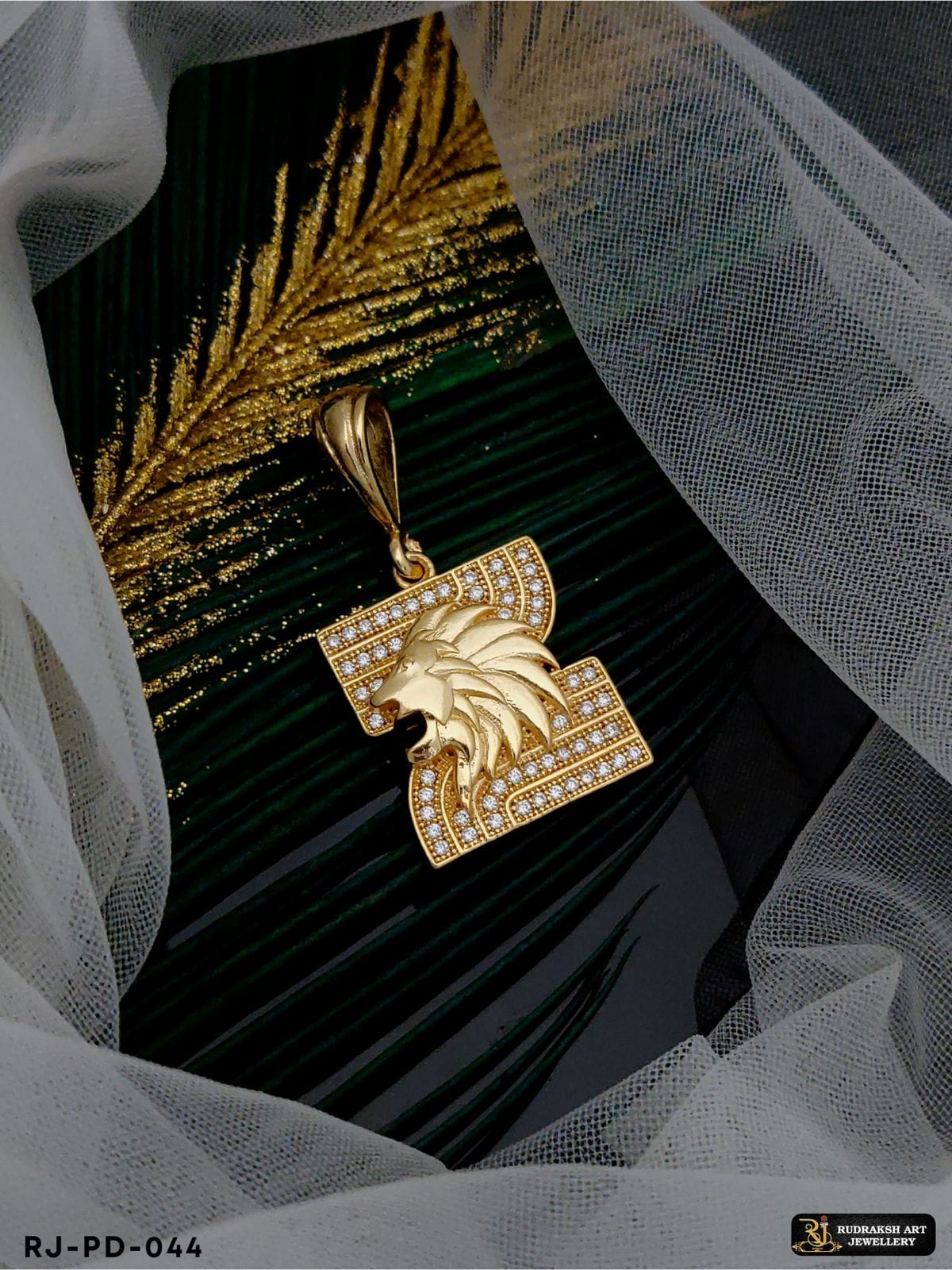 Superior Diamond Lion Pendant-05 for Men PD-044