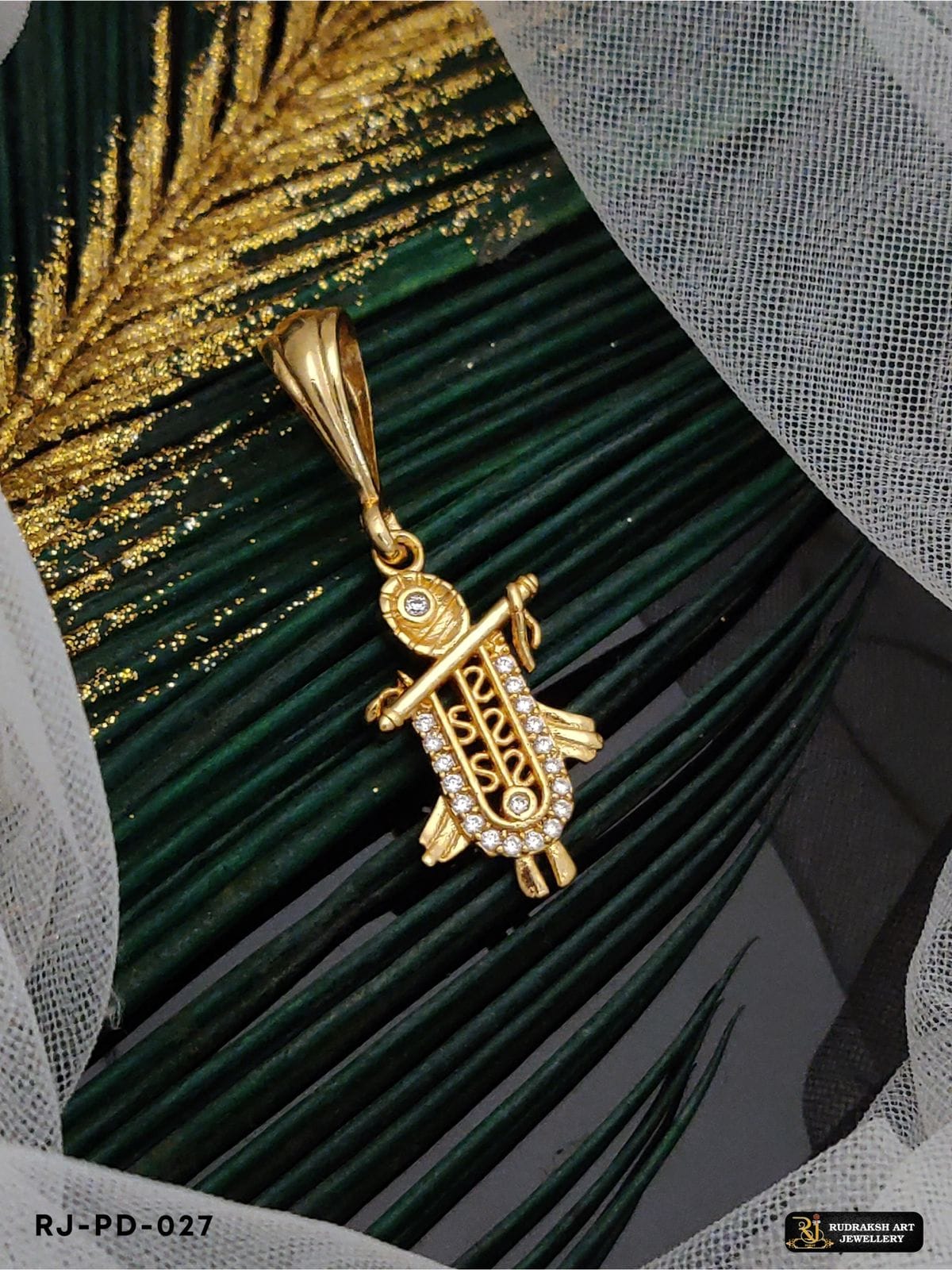 Superior Diamond Krishna Pendant for Men PD-027