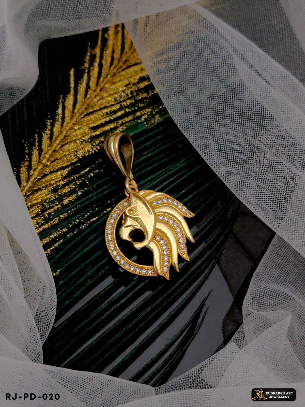 Superior Diamond Lion Pendant-04 for Men PD-020