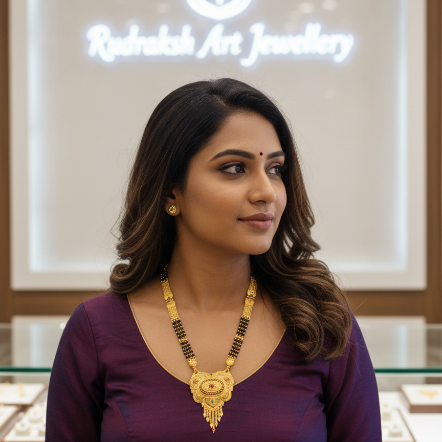 Sacred and Traditional Design  Modern Mangalsutras for the Women's-MS-007