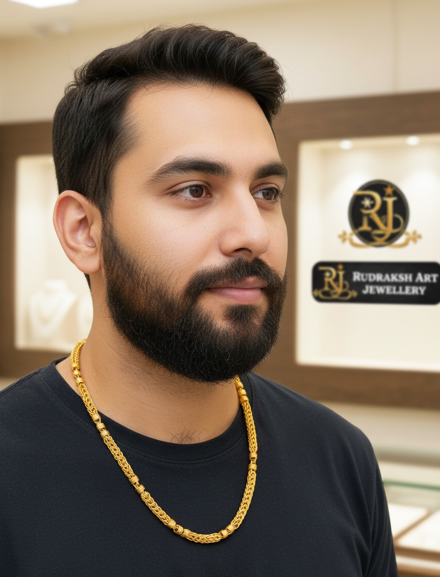 Exclusive Bahubali 3 Round Kadi Chain for Men CH-090