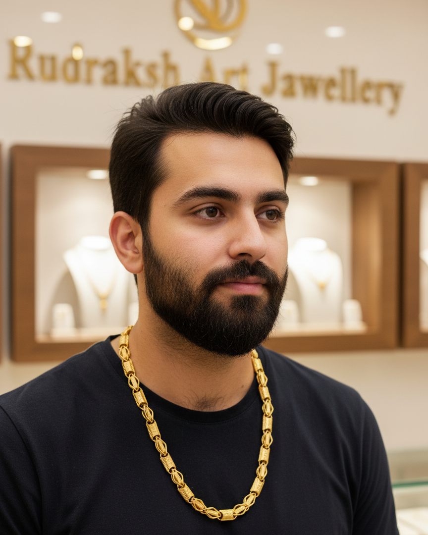 Premium Design Kaju Katri Design Chain for Men CH-074