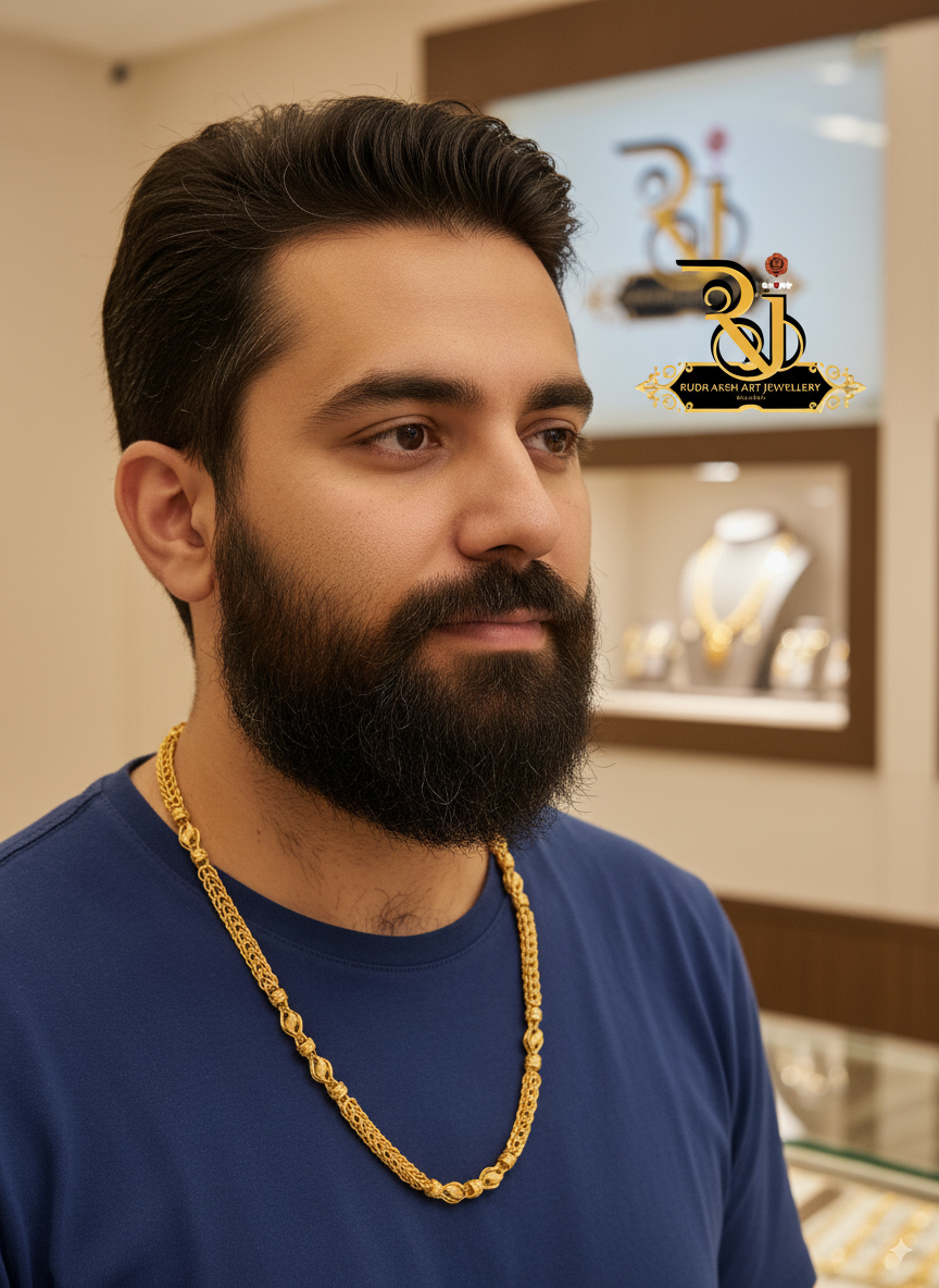 Premium Indo Kadi with Paan Design Chain for Men CH-110