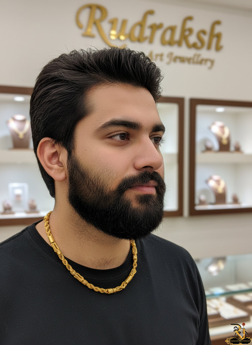 Premium Rassa with Pipe Design Chain for Men CH-111