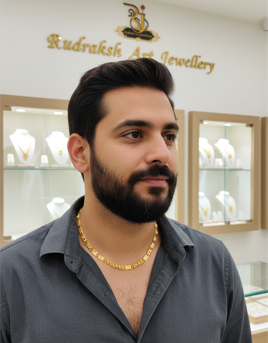 Classical Nawabi with Pokal Chain for Men-2 CH-118