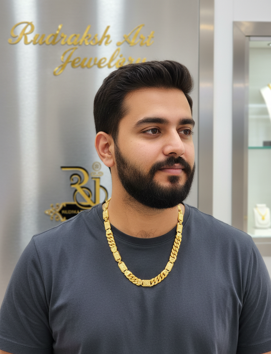 Premium Quality Pokal with Nawabi Chain for Men-CH-126