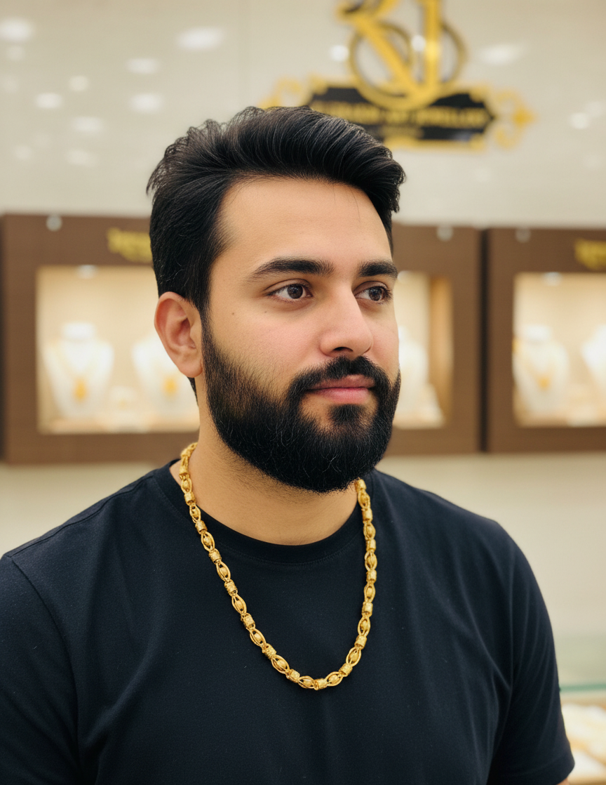 Classical Kadi with Ball Chain for Men CH-129