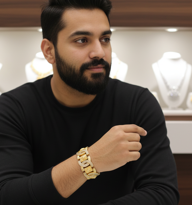 Cartier Design Ganpati Logo Men’s Fashion Bracelet BR-136