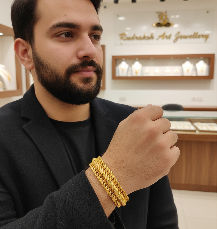 High Gold Pleted Men’s Fashion Athda Bracelet BR-139