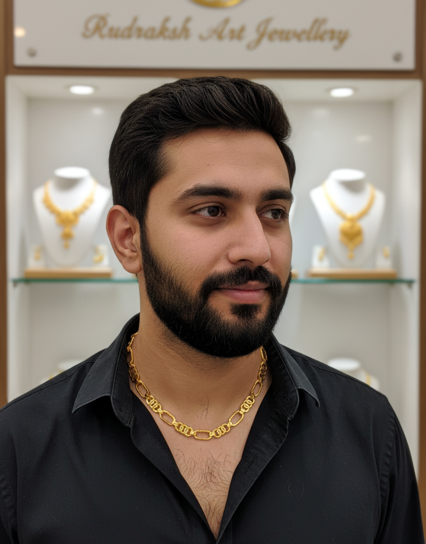 Graceful Modern Micro CNC Gold Chain CH-156
