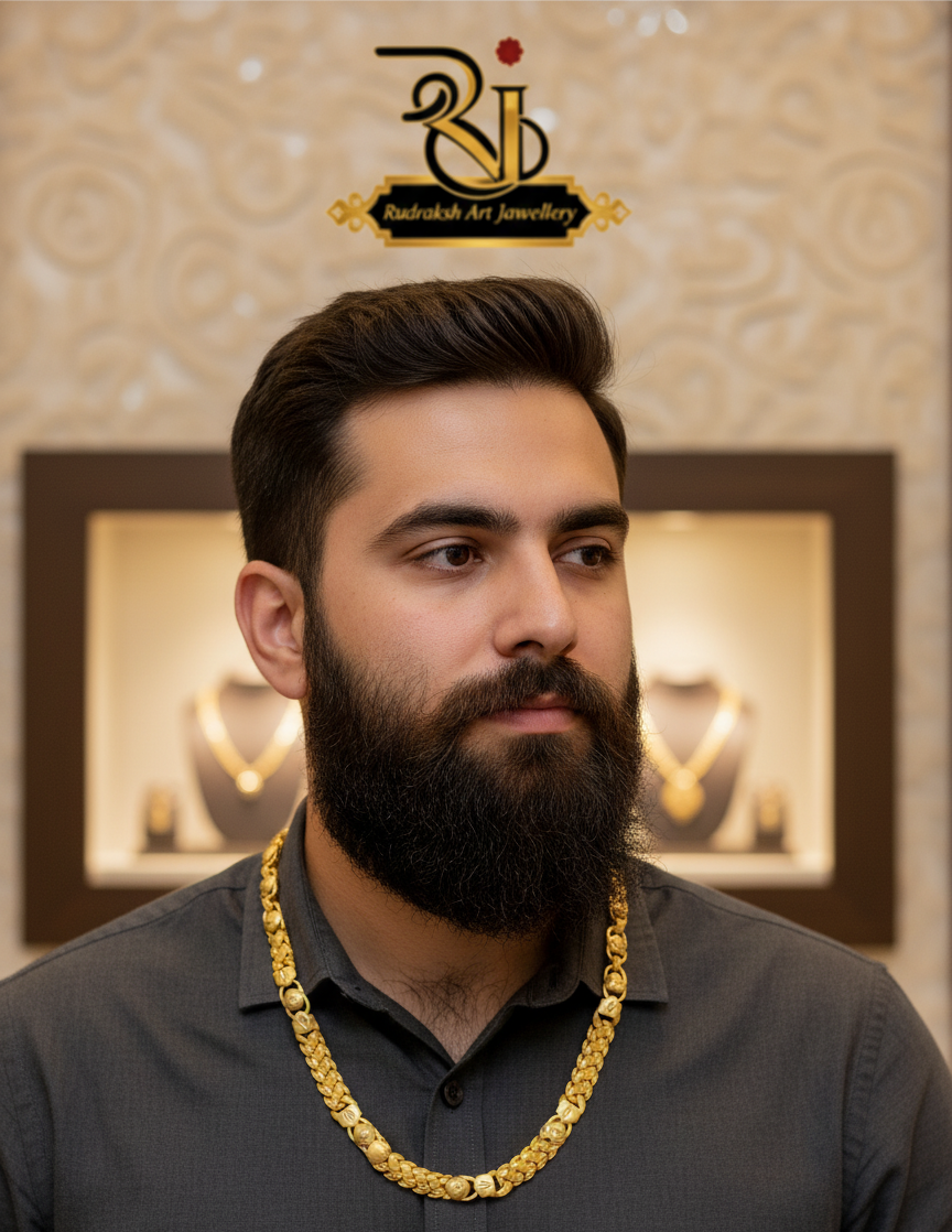Classical Pokal Koyli Pan Design Mens Fashion Chain RJ-CH-168