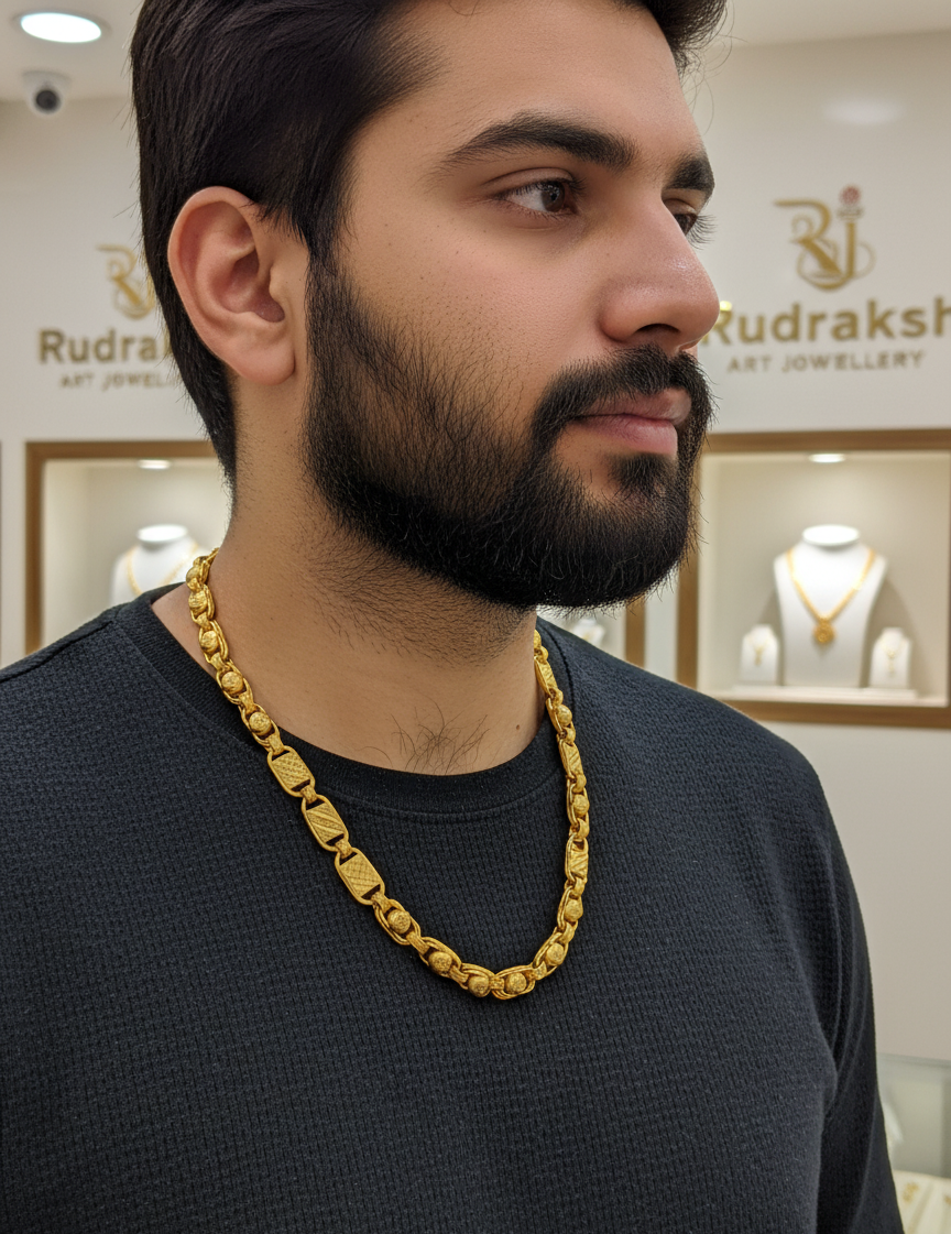 Exclusive  Nawabi  Detailed Design Chain for Men (CH-184)