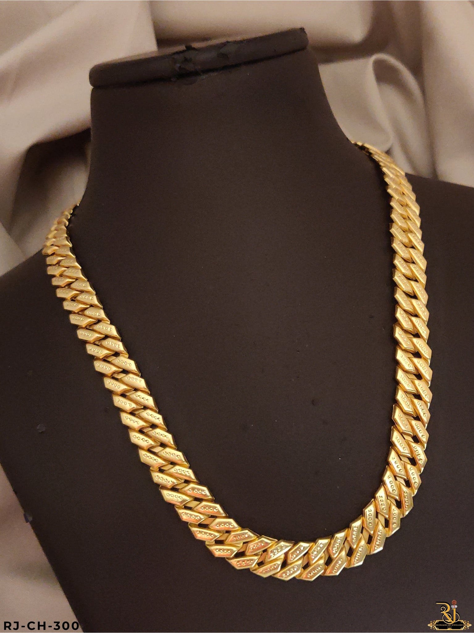 Iconic Shine Pokal Gold Plated Chain For Men's-CH-300
