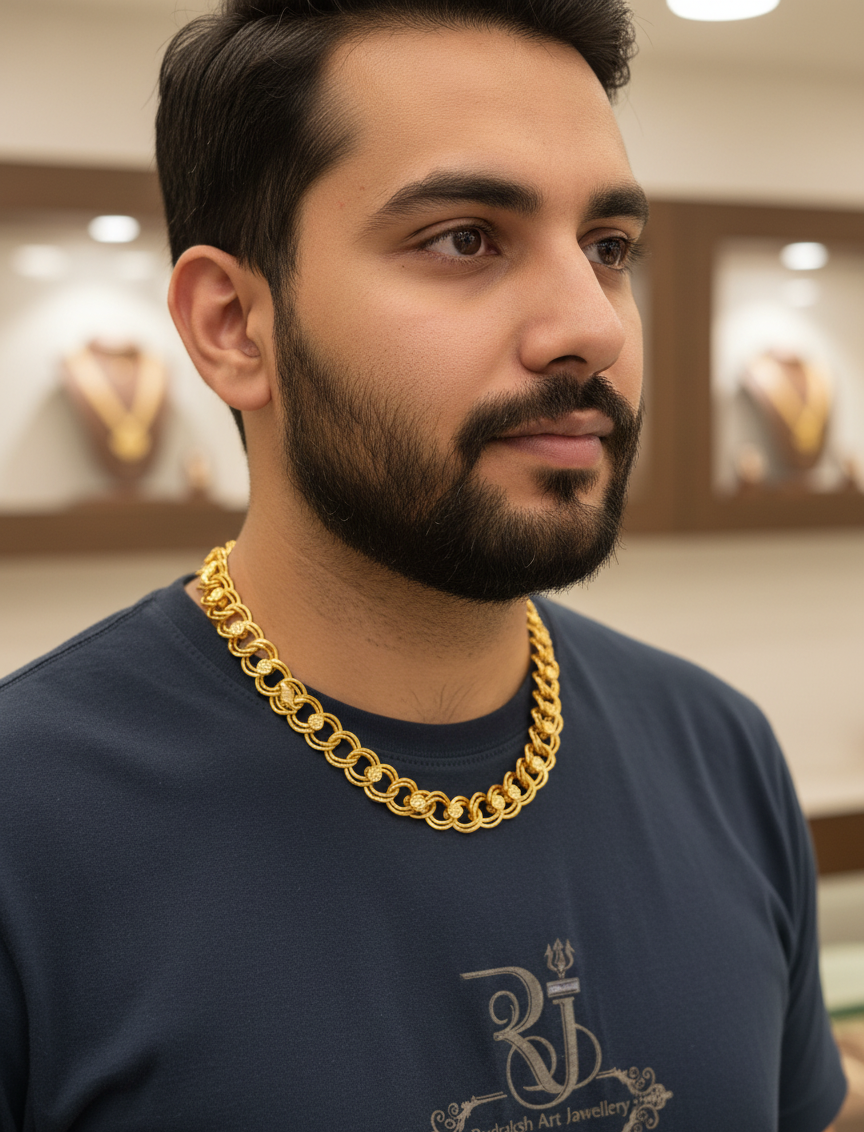 Superior Qulity Men’s Fashion Round kadi Koyli Chain CH-220