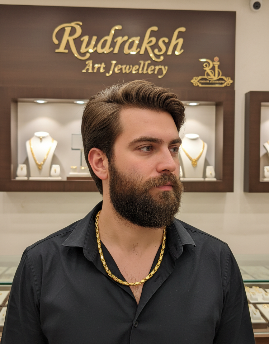 High Finishing Gold Type Men’s Kajukatri Chain CH-256
