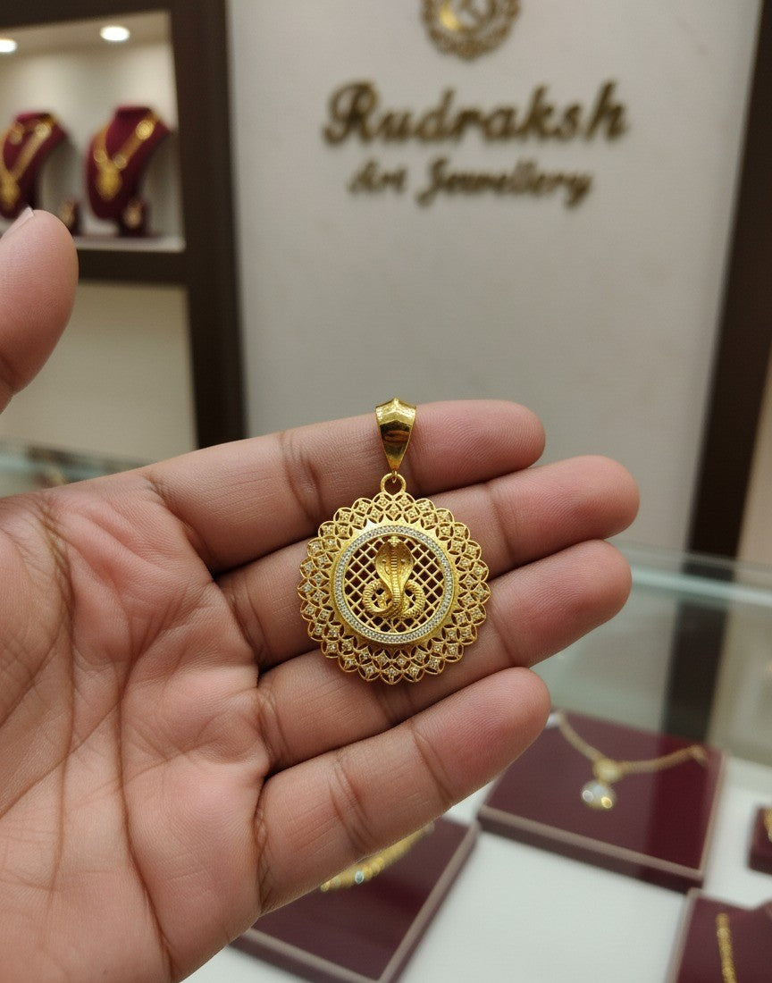 Devoted and Mesmerizing Diamond Goga Maharaj Pendant For Men's-PD-276