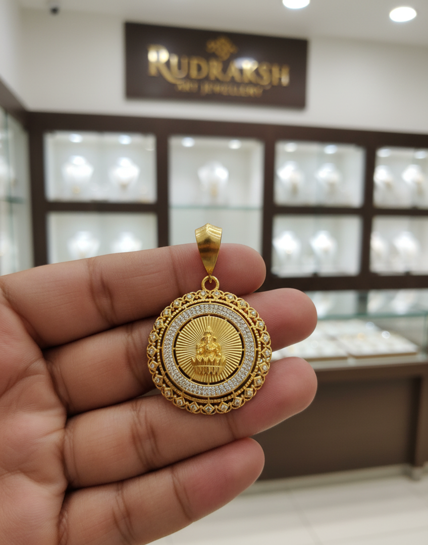 Spiritual and Attractive Diamond Ganpati Bappa Pendant For Men's-PD-277