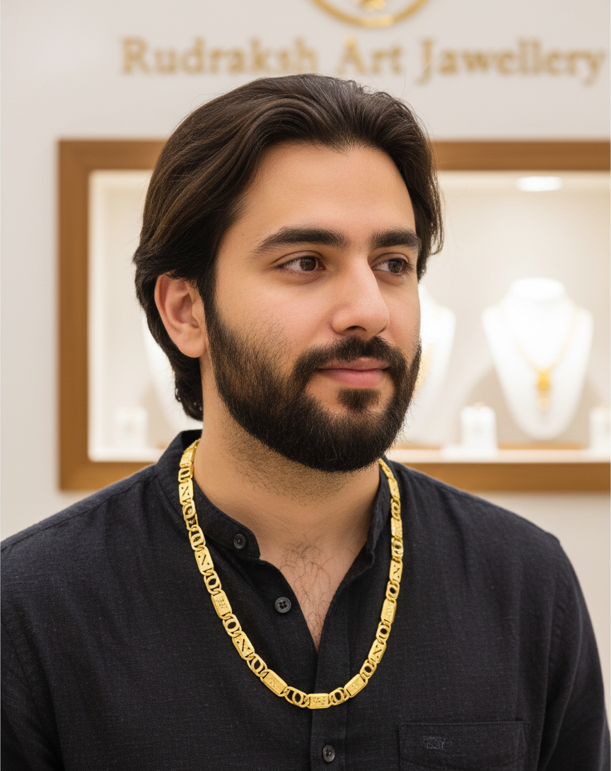 Mesmerizing Indo Koyli Chain with Attractive Shine For Men-s-CH-286
