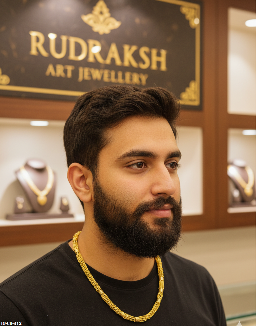 Luxurious Touch Kai Design Gold Plated Chain For Men's-CH-312
