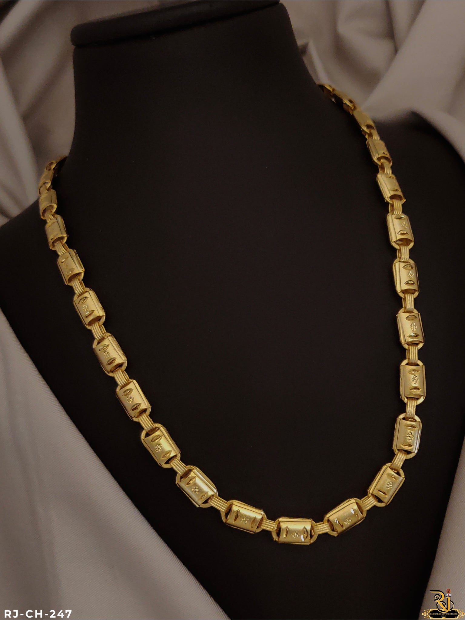 Exclusive Design Gold Pleted Indo Bridge Chain CH-247