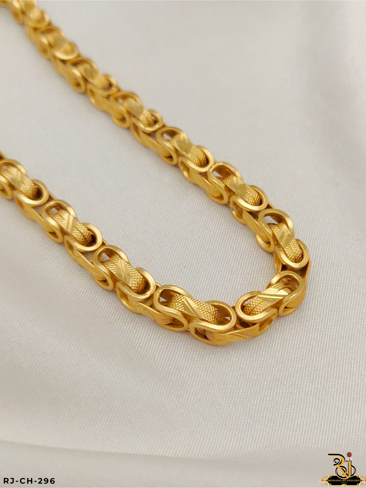 Elite Superior Kadi Design Gold Plated Chain For Men's-CH-296
