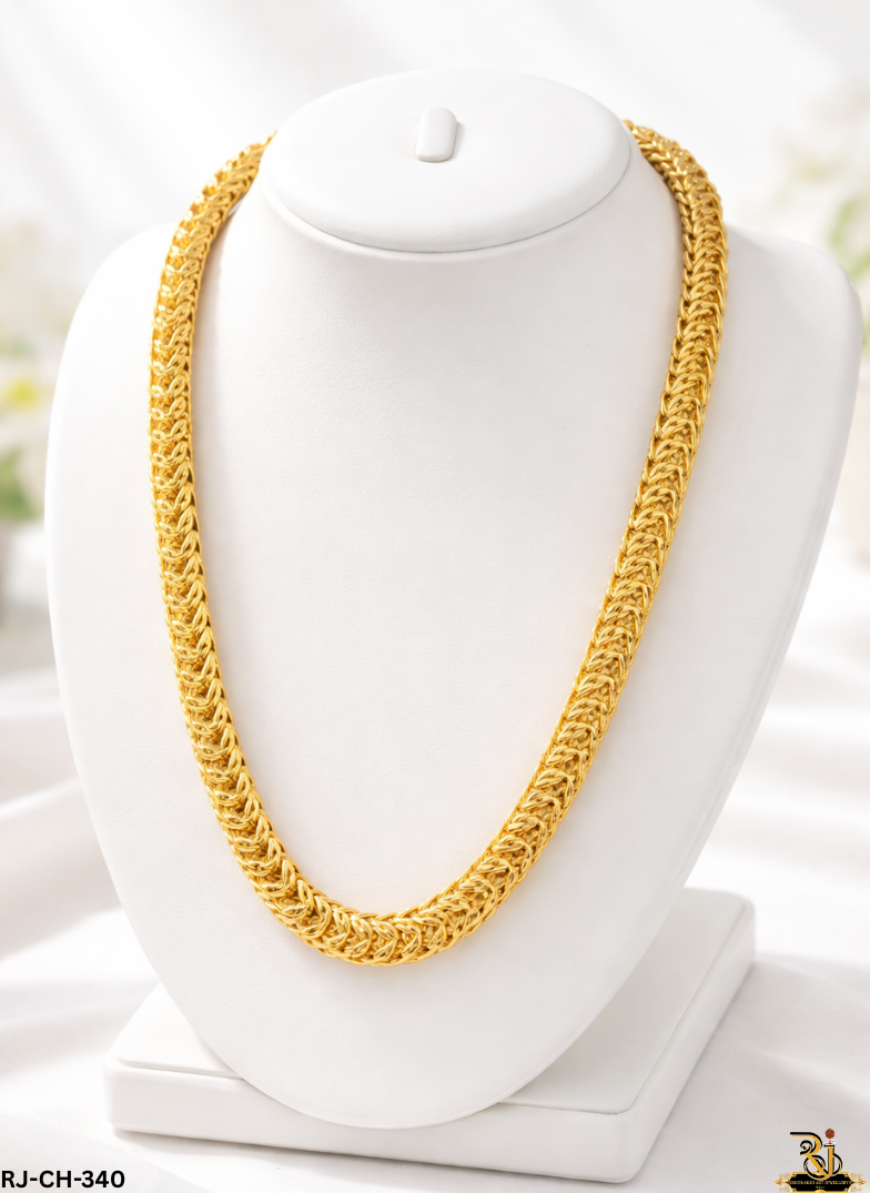 Luxurious Look Kadi Design Gold Plated Chain For Men's-CH-340 ...