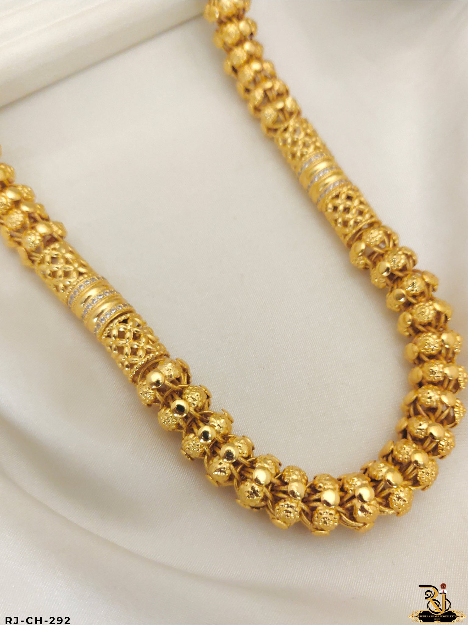 Power & Prestige Big Gold Plated Chain For Men's-CH-292