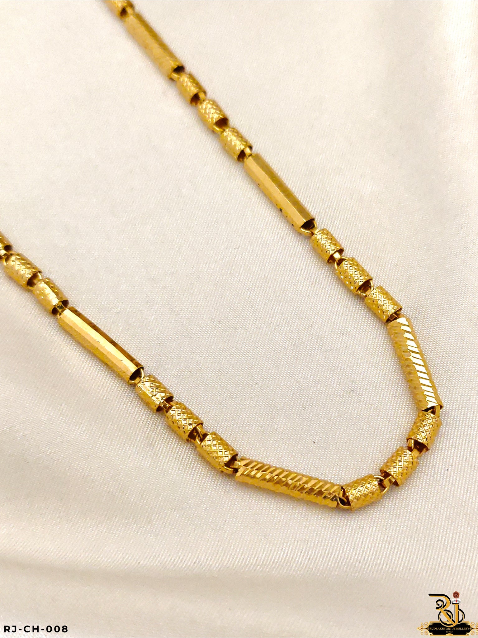 Exclusive Gold Pipe Chain for Men CH-008