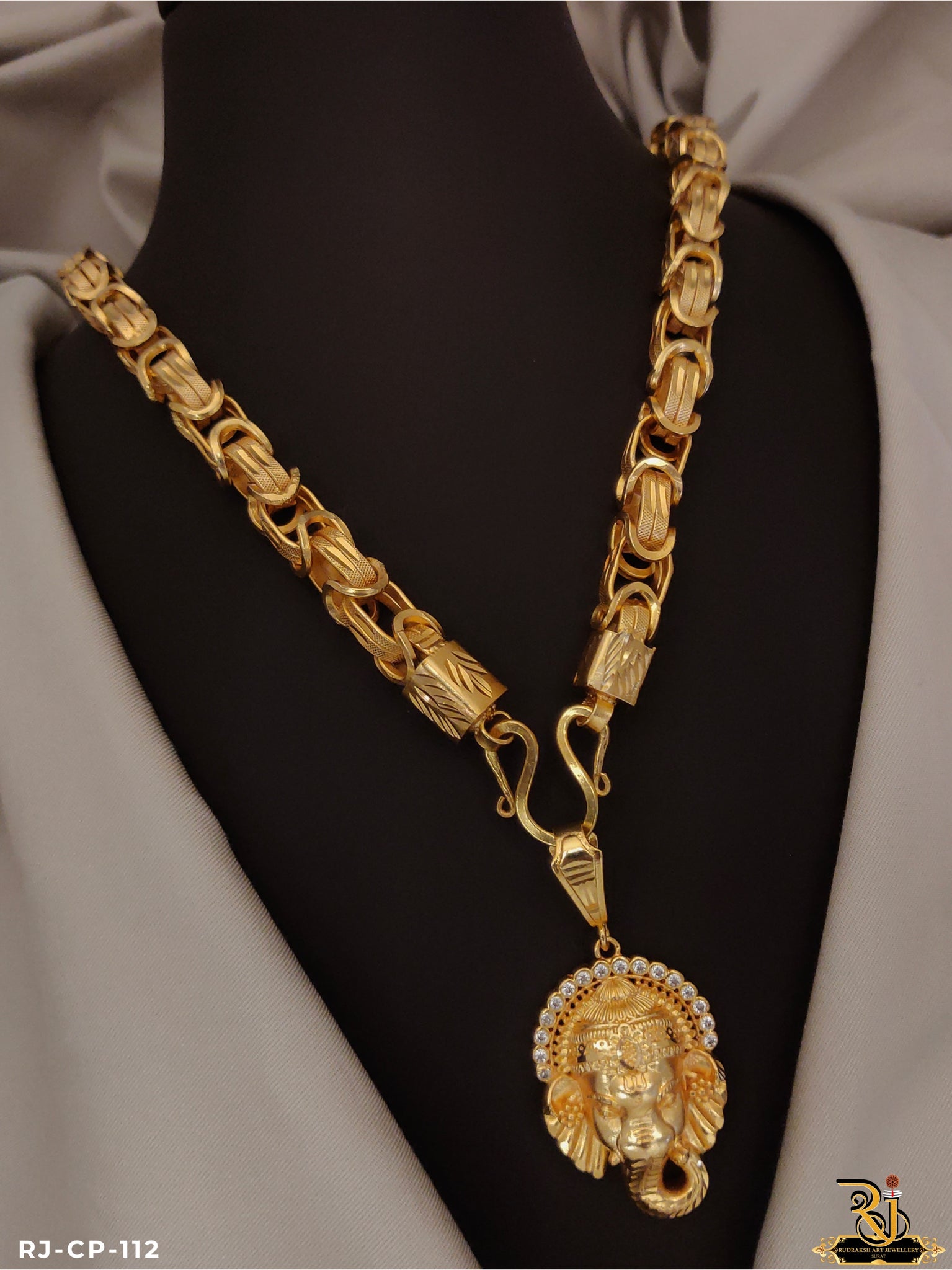 Kadi Design Exclusive Dual Kadi Design Chain With Ganesh Ji Pendant CP-112 ...