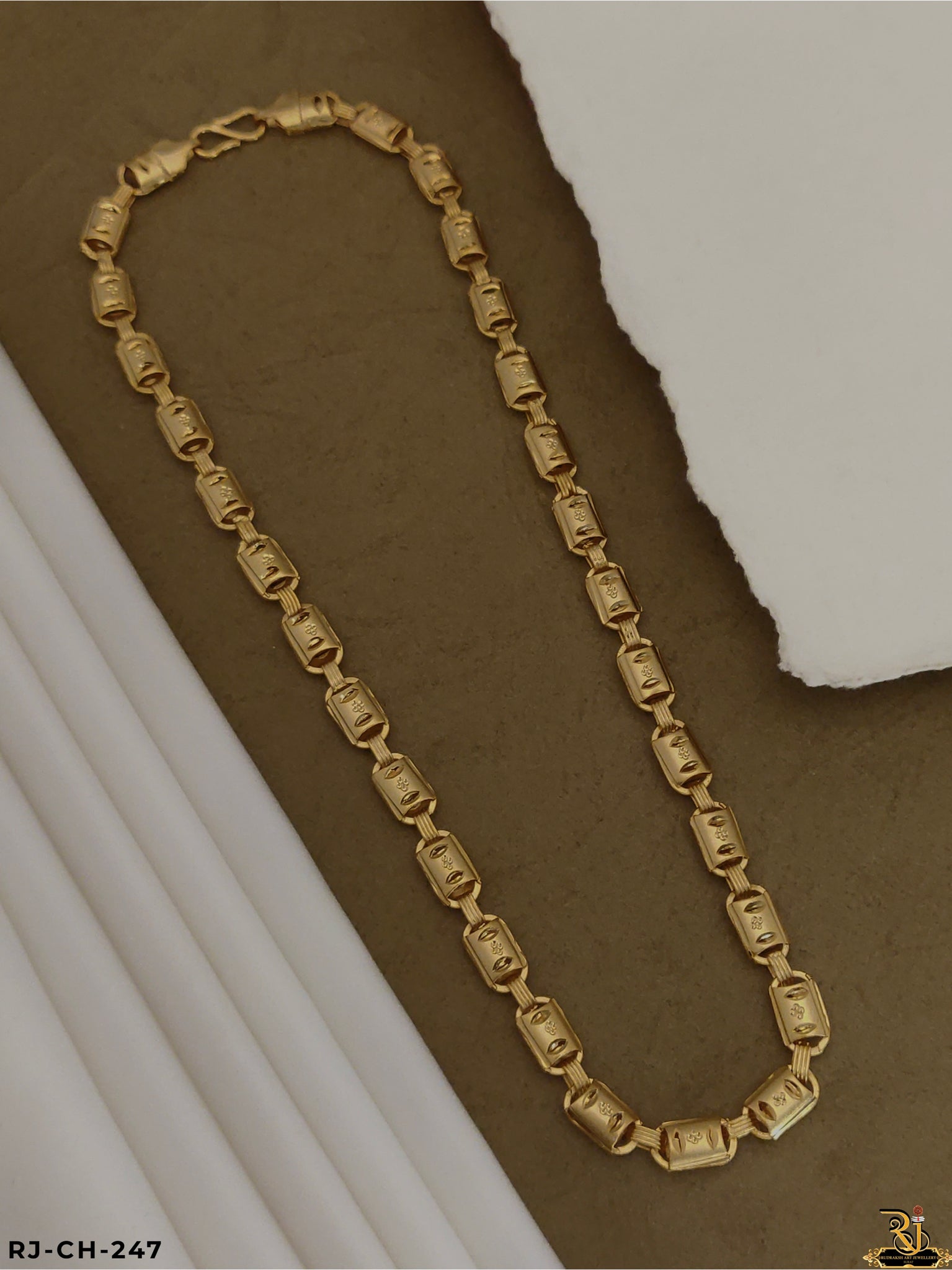 Exclusive Design Gold Pleted Indo Bridge Chain CH-247