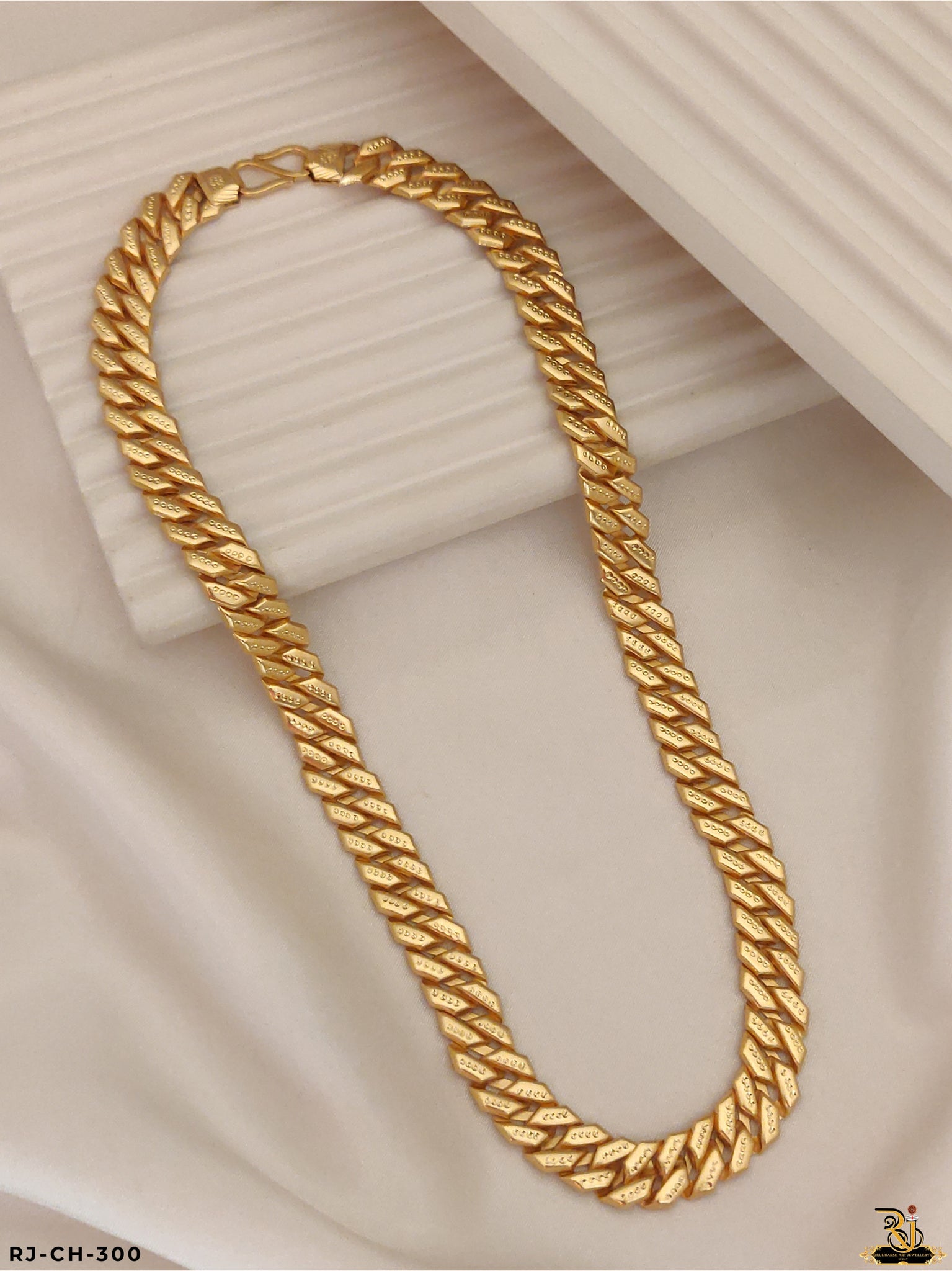 Iconic Shine Pokal Gold Plated Chain For Men's-CH-300