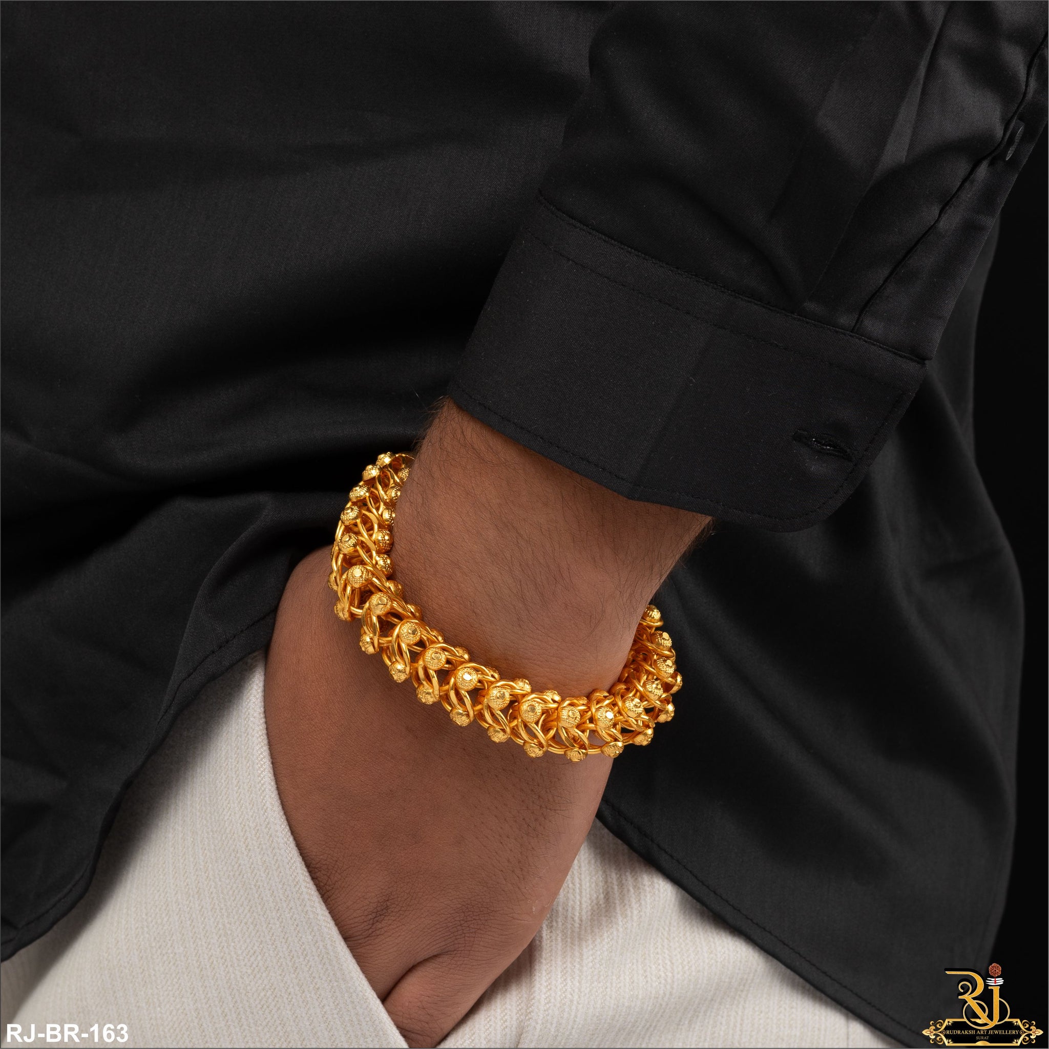 High Qulity men’s Fashion Design hydrabadi Design Bracelet BR-163