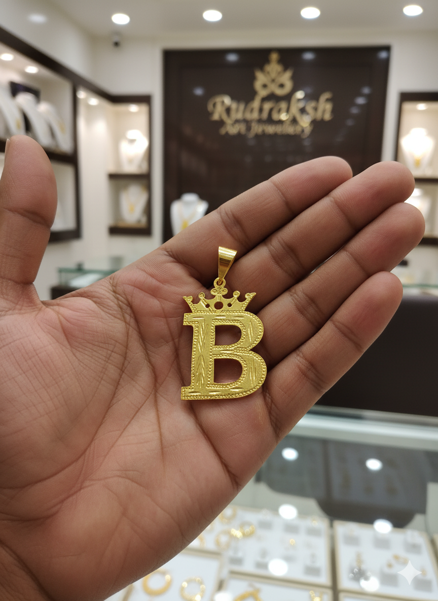 B latter Claasical Men’s Fashion Design Goldpleted Pendant PD-199