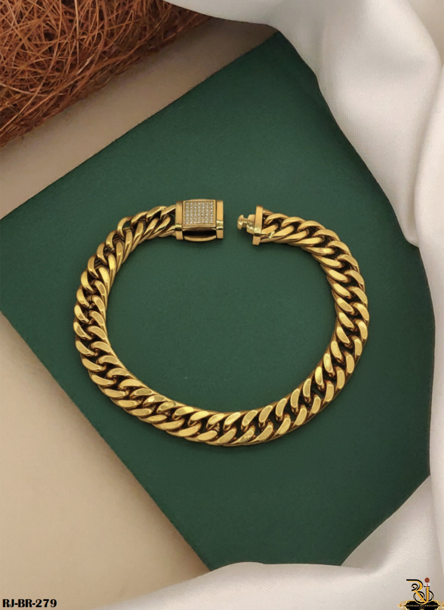 Elegant Hip Hop Cuban Bracelet For Men's-BR-279