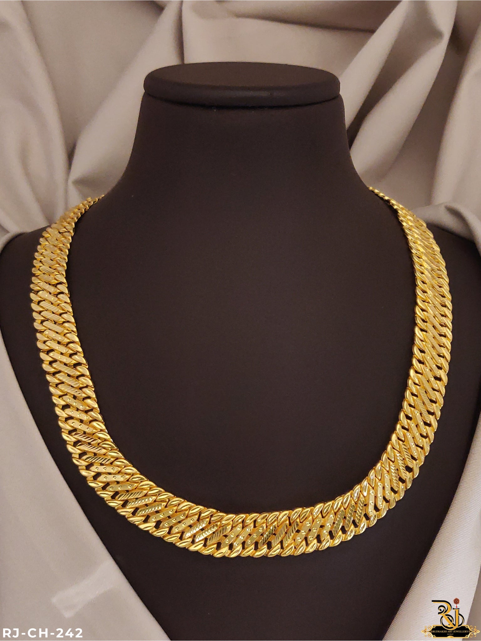 Superior Qulity 2 Line Nice Design Gold Pleted Patti Chain CH-242