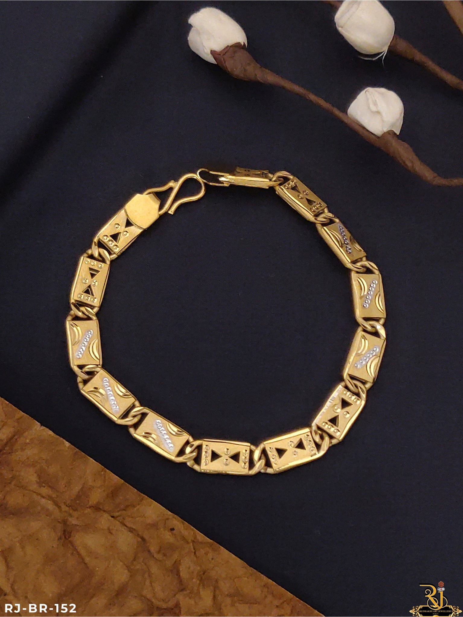 High quality of mens Fashion jewellery gold plated with Rodium Navabi Bracelets BR-152