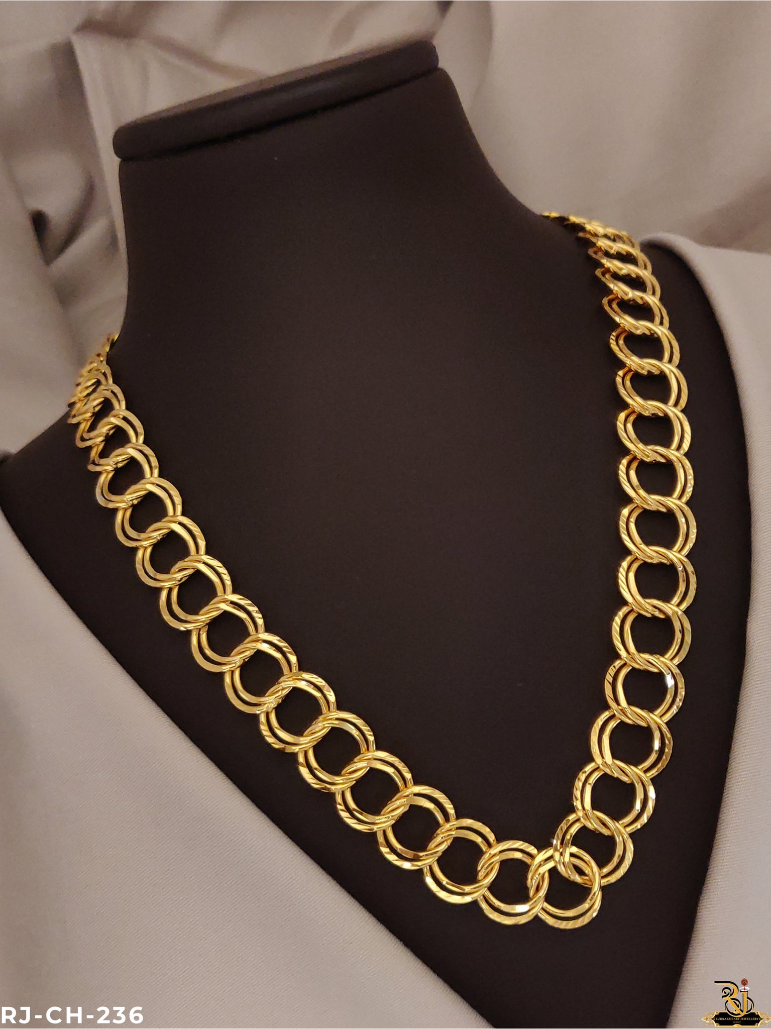 Round Kadi Desing Gold design Chain CH-236