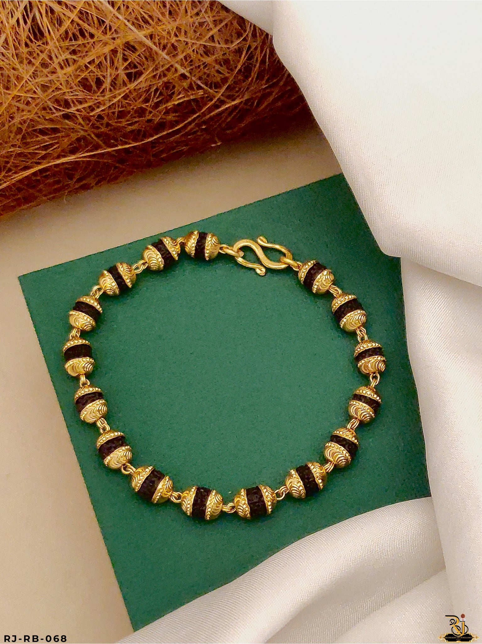 Power of Shiva – Gold Pleted 5 Face (Mukhi) Rudraksha Bracelet RB-068
