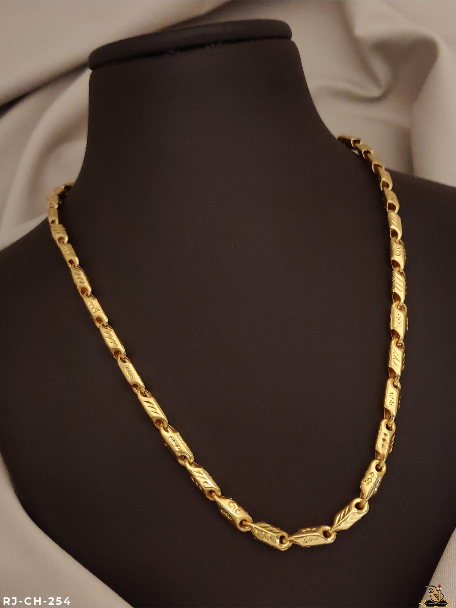 Gold plated Design hollow chain RJ-CH-254 - Main Image