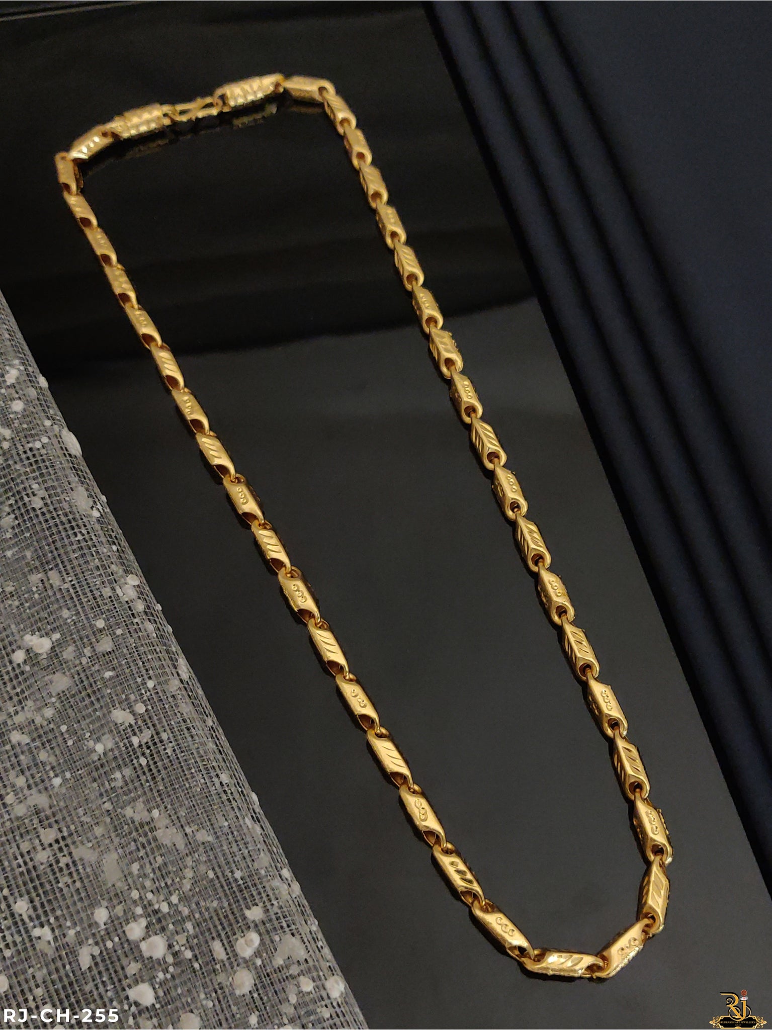 Gold plated Design hollow chain RJ-CH-254