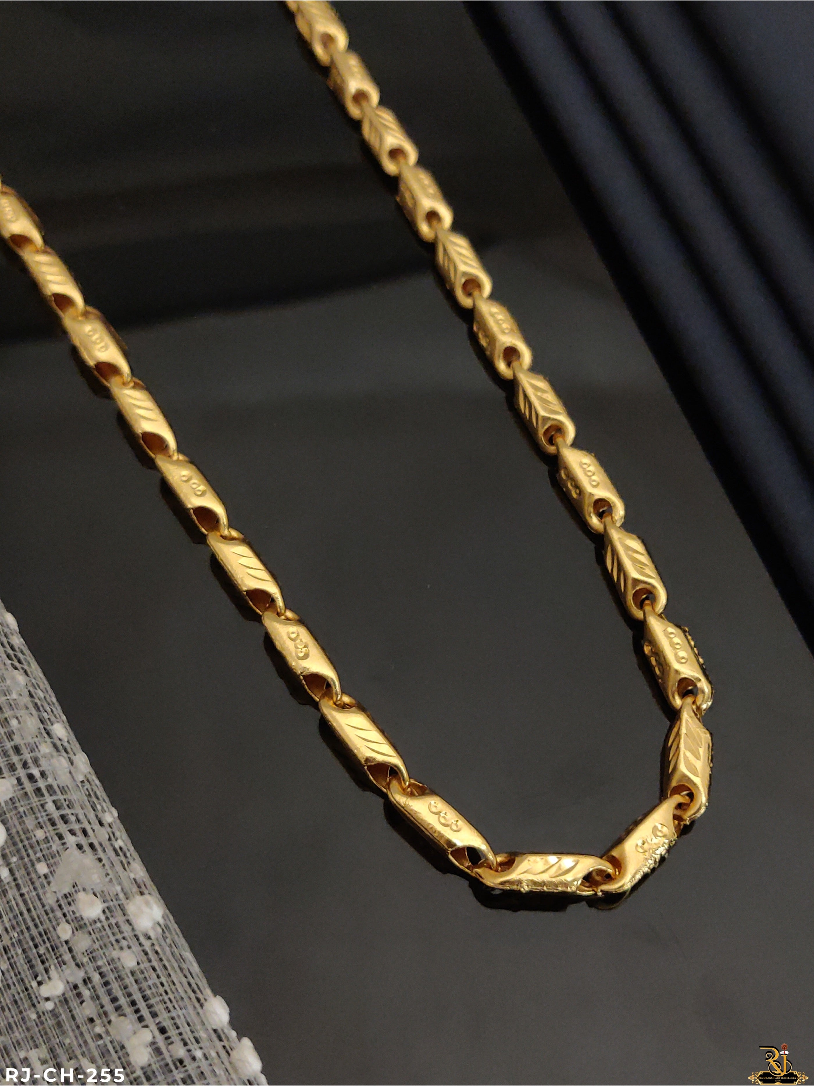 Gold plated Design hollow chain RJ-CH-254 - Main Image