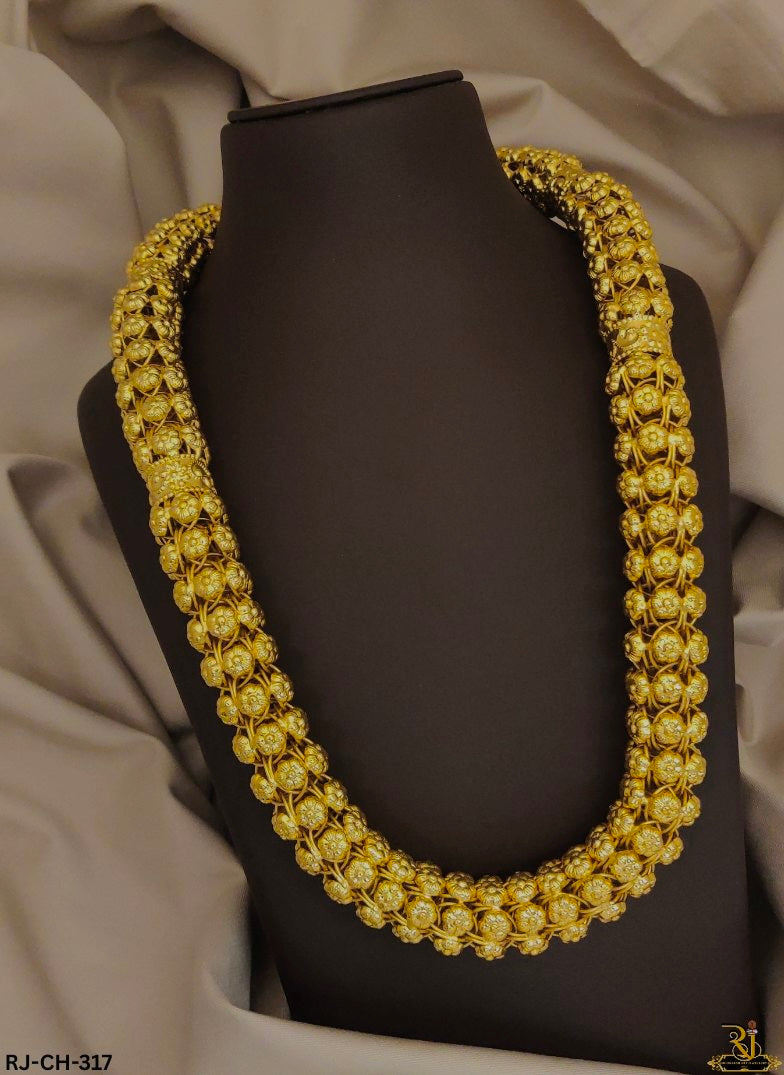 Heavy and Luxurious Gold Finished Gold Plated Chain For Men's-CH-317