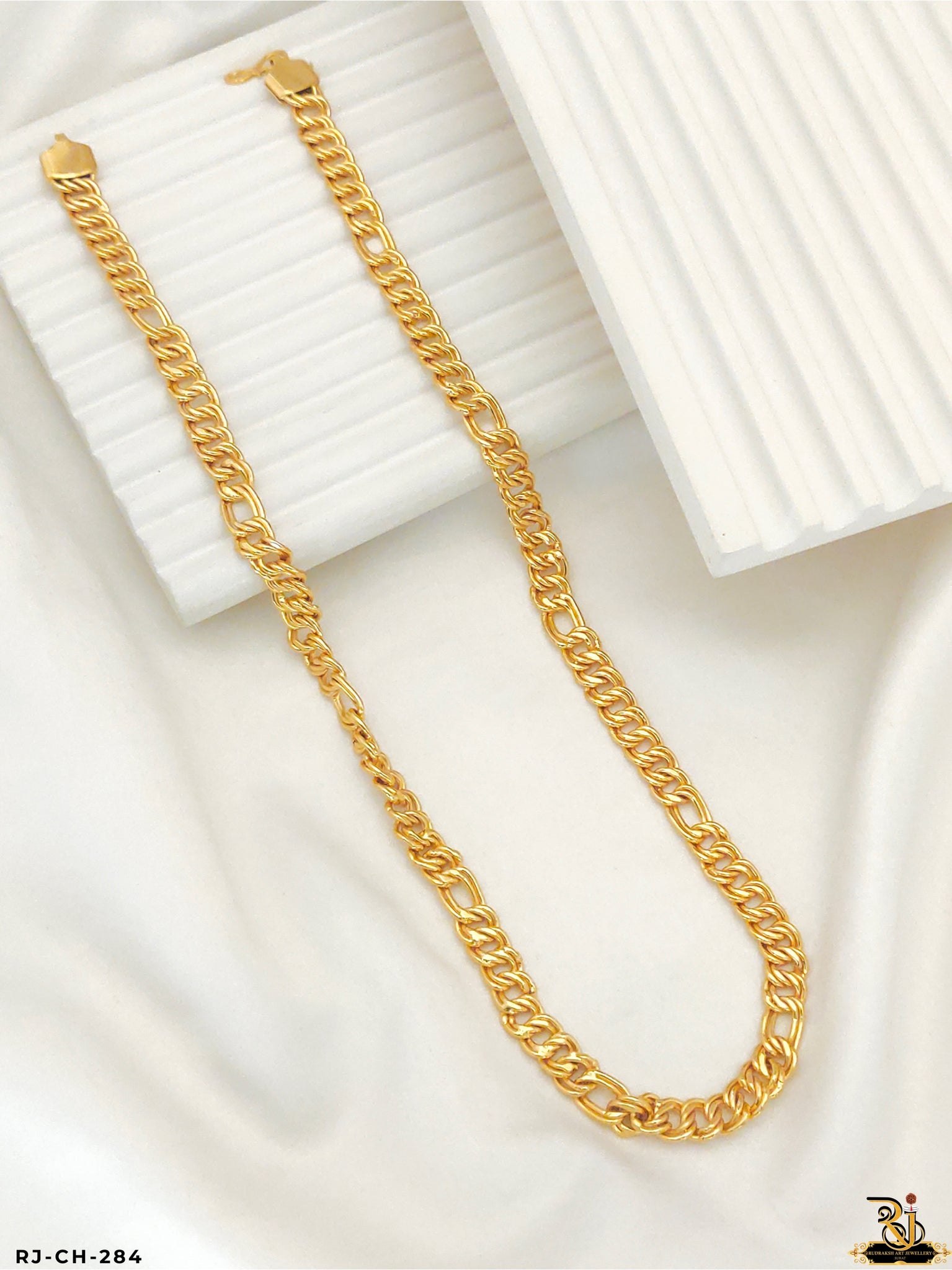 Gleaming Round with Oval kadi Chains For Men's-CH-284