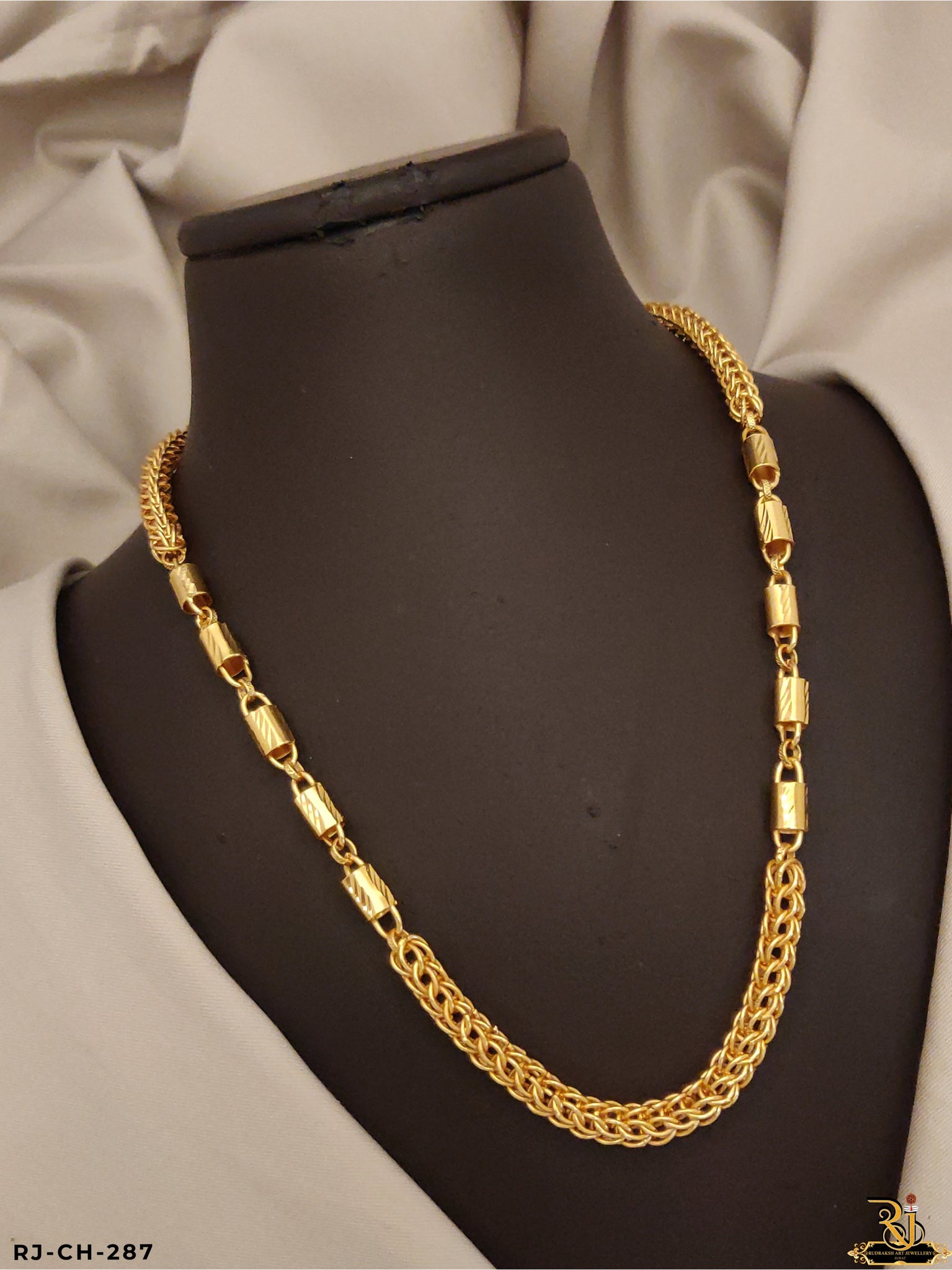 Golden Grace and Luxurious Gold Plated Kadi Chain for Men's-CH-287