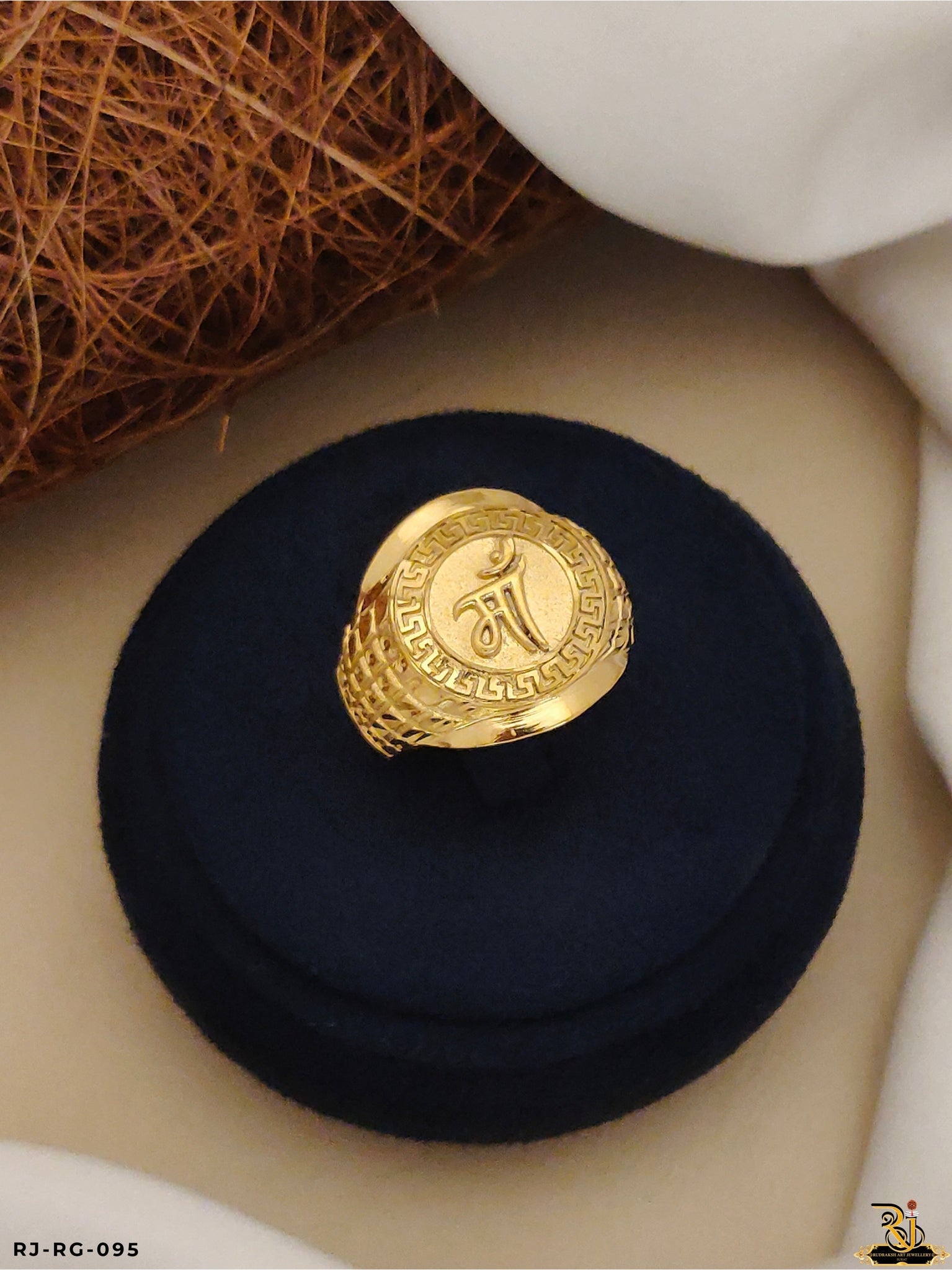 Modern Glam of Maa Design Gold Plated Rings for Men's(Daily USE)RG-095