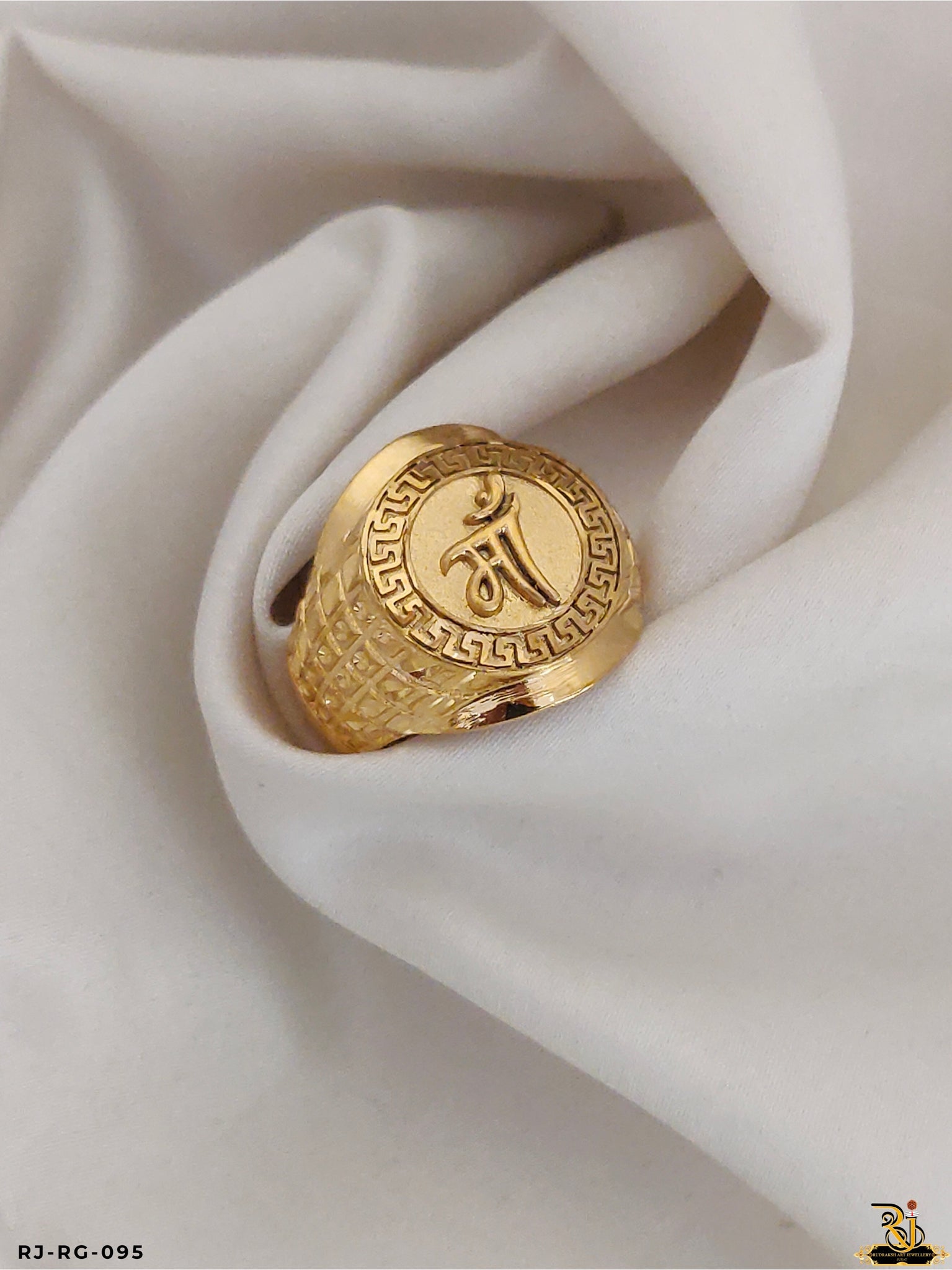 Modern Glam of Maa Design Gold Plated Rings for Men's(Daily USE)RG-095