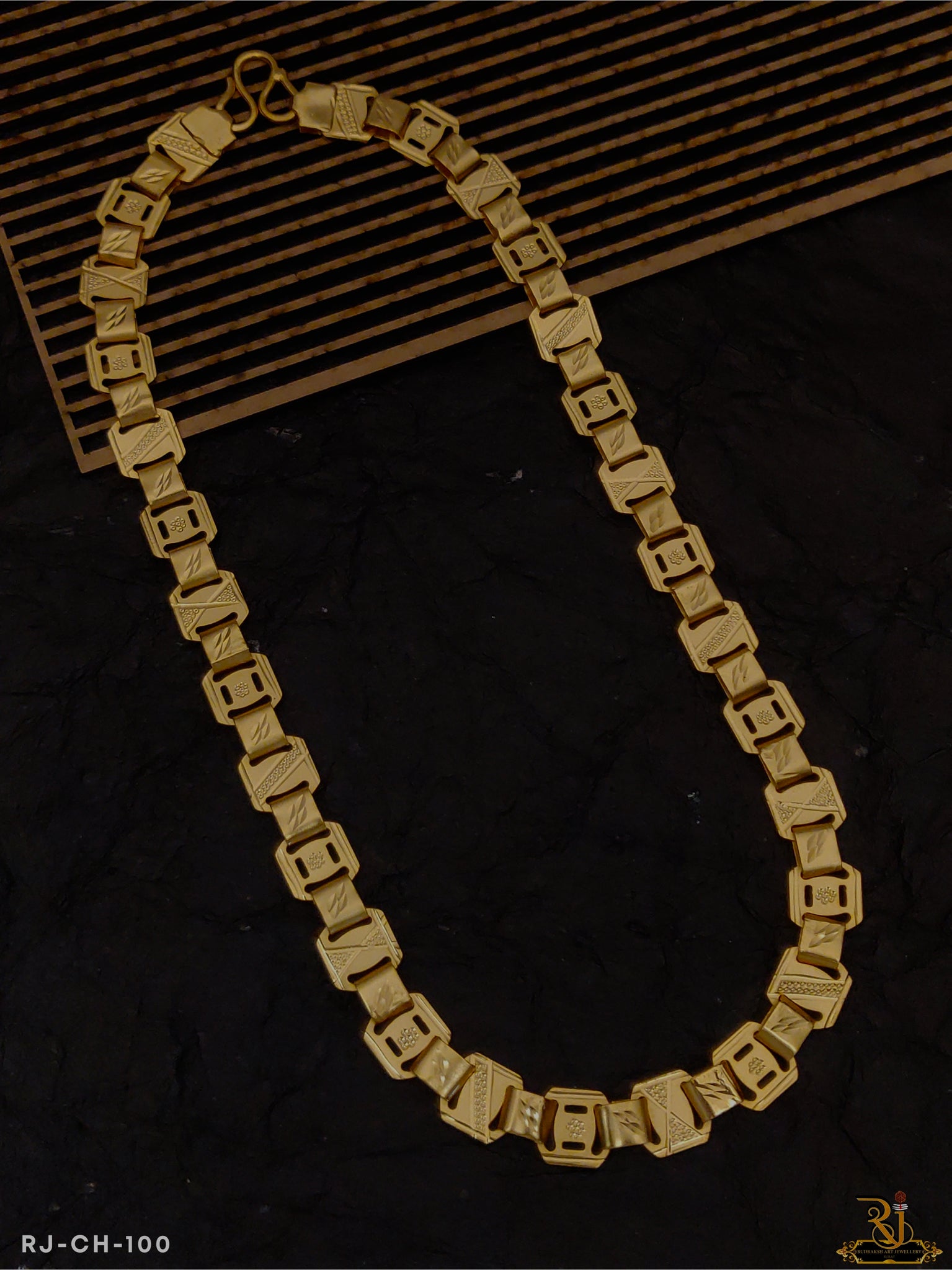 22k Gold Chain Necklace Indian Handmade Jewelry, Nawabi Biscuit Chain,  P1413 - Etsy