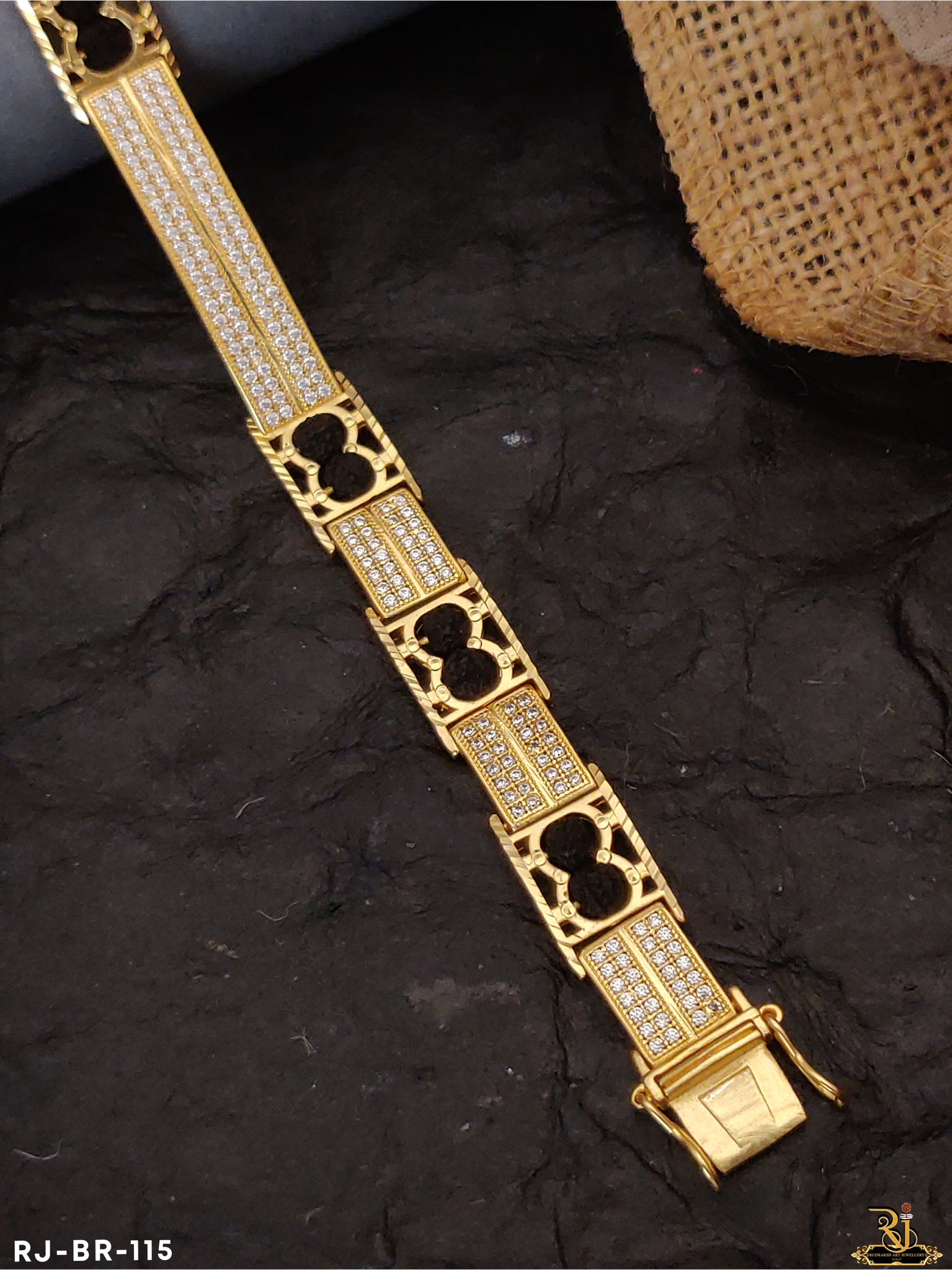 Fancy Design High Qulity Diamond Rudraksh Bracelets BR-115